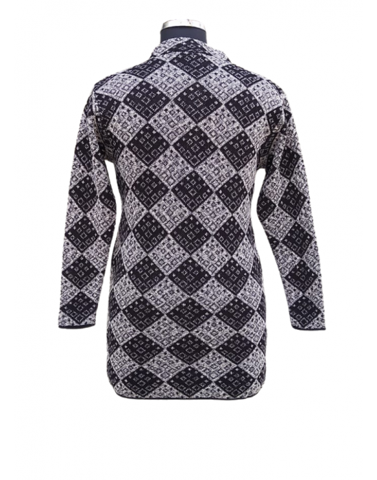 Women Long coat Black  Front Design with button